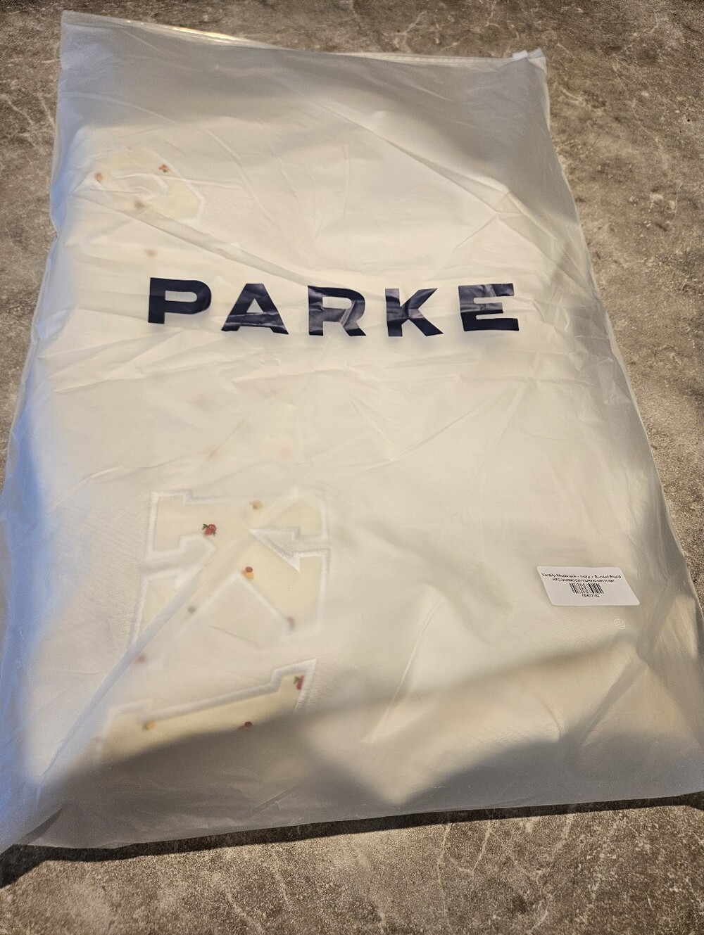 Parke New In Bag HeritageVarsity Mockneck S/M Ivory - Picture 2 of 5